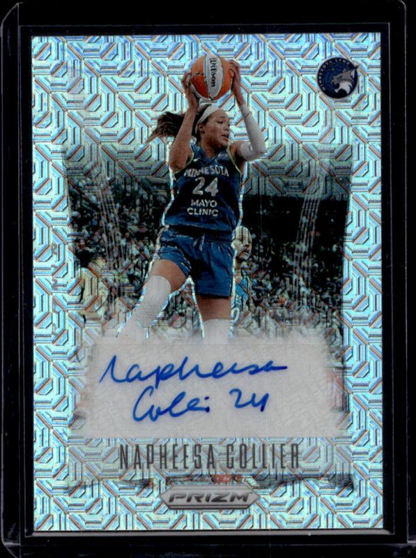Napheesa Collier 2024 Prizm WNBA #TB-NC Throwback Signatures - Mojo /25 RAW