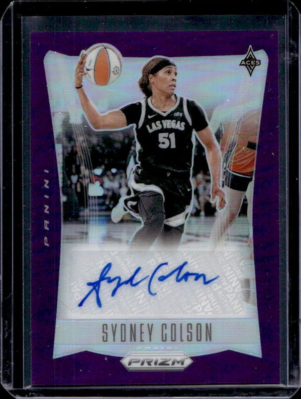 Sydney Colson 2024 Prizm WNBA #TB-SYC Throwback Signatures - Purple /49 RAW