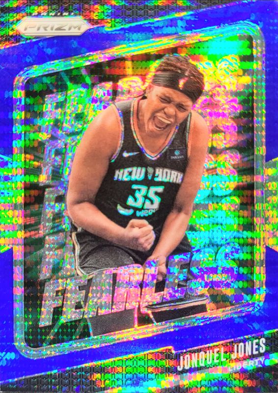 Jonquel Jones 2024 Prizm WNBA #8 Fearless - Blue Pulsar /199 RAW