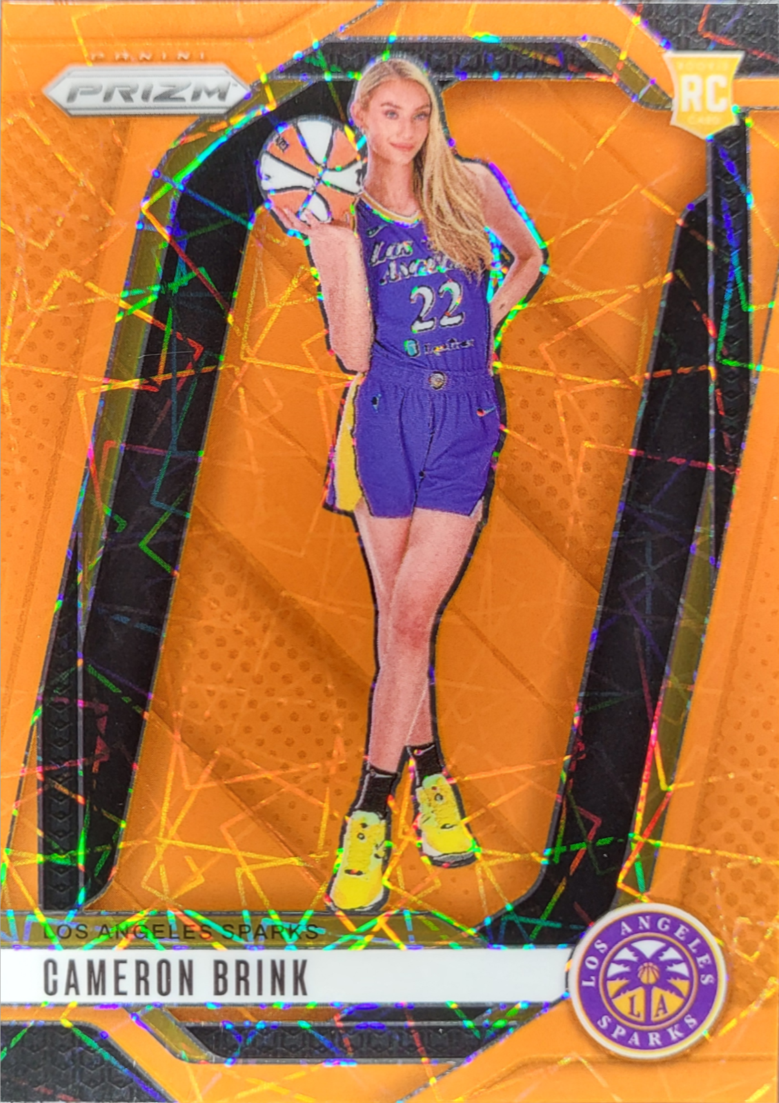 Cameron Brink 2024 Prizm WNBA #143 Orange Velocity Price Guide