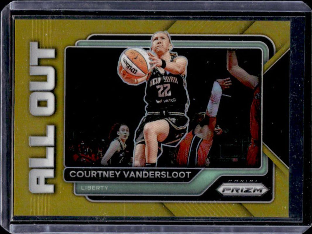 Courtney Vandersloot 2023 Prizm WNBA #2 All Out - Gold /10 RAW