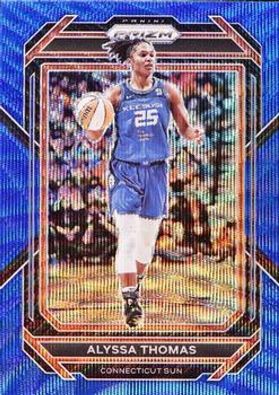 Alyssa Thomas 2023 Prizm WNBA #65 Blue Wave RAW