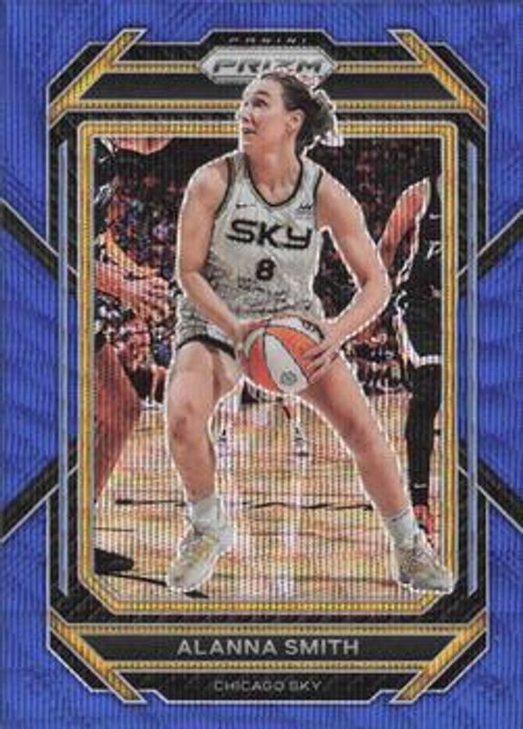 Alanna Smith 2023 Prizm WNBA #24 Blue Wave RAW