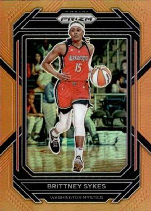 Brittney Sykes 2023 Prizm WNBA #67 Orange /99 RAW