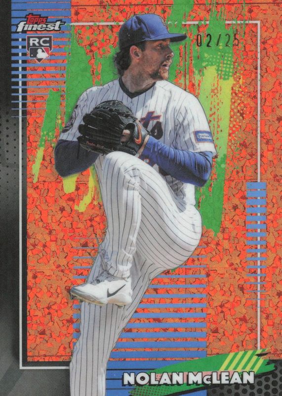 2026 Topps Finest #62 Common - Orange Mini-Diamond Refractor /25