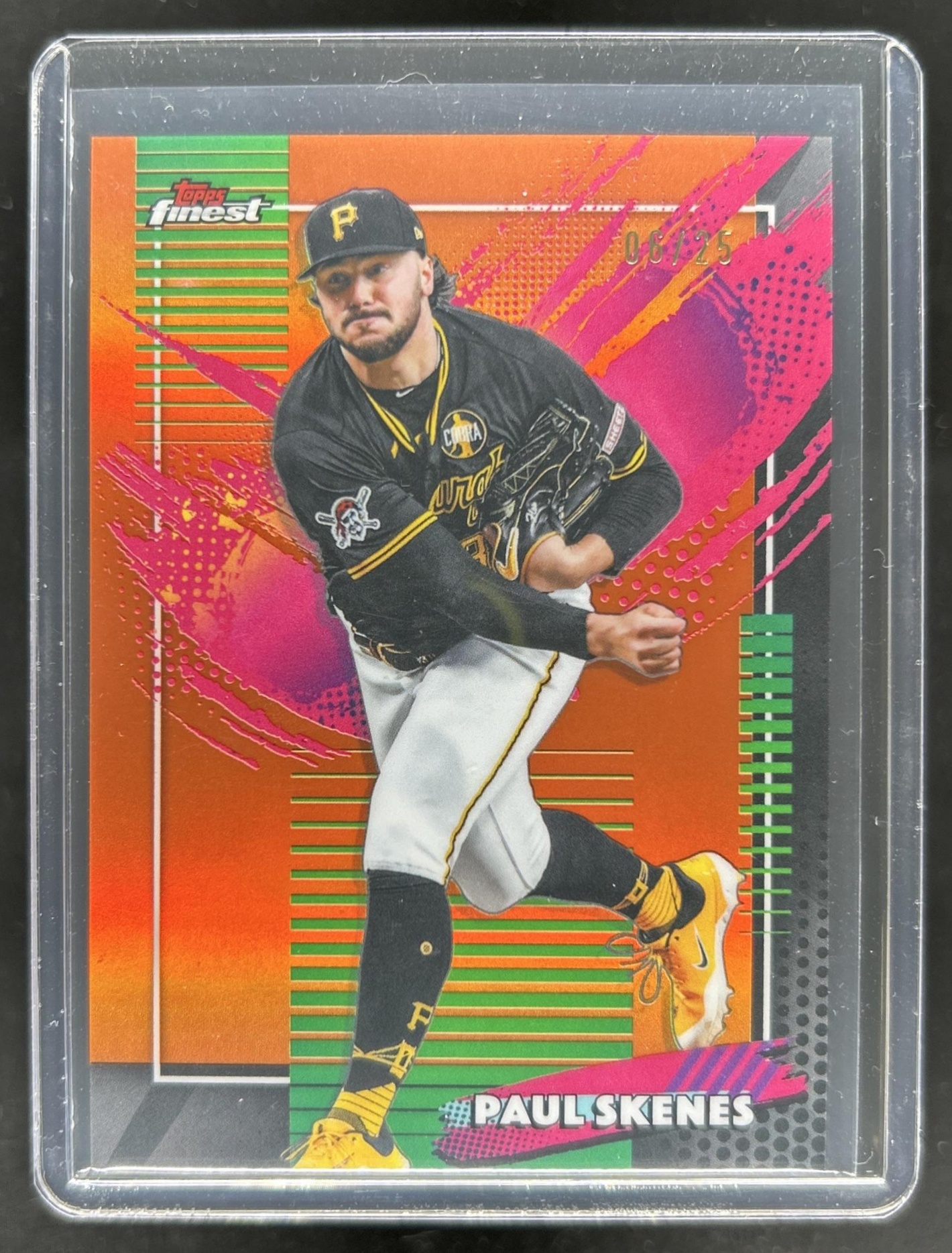 Paul Skenes 2026 Topps Finest #210 Rare - Orange Refractor /25 Price ...
