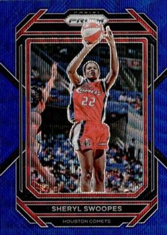 Sheryl Swoopes 2023 Prizm WNBA #100 Blue Wave RAW