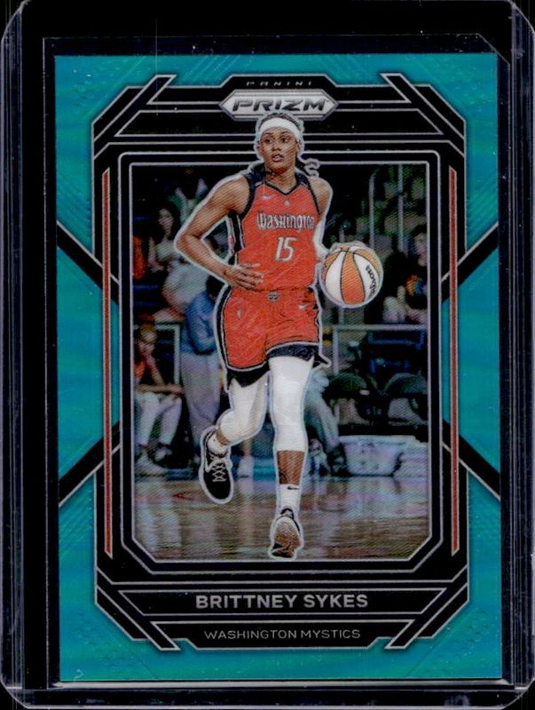 Brittney Sykes 2023 Prizm WNBA #67 Teal /49 RAW