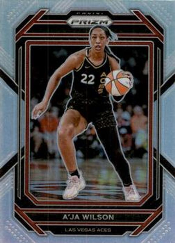 A'ja Wilson 2023 Prizm WNBA #25 Silver RAW