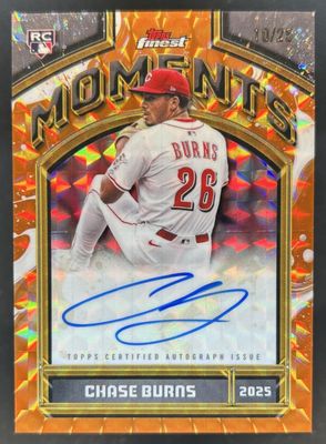 2026 Topps Finest #FMA-CB Finest Moments Autographs - Orange Geometric Refractor /25