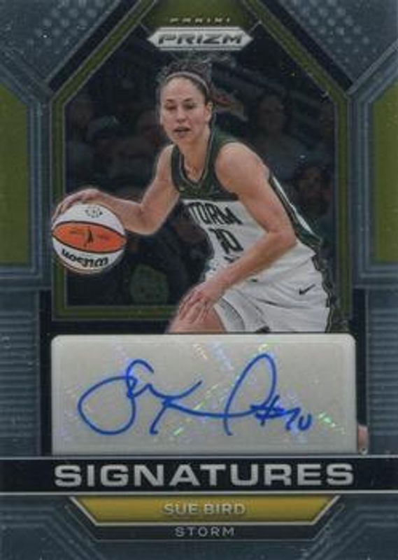 Sue Bird 2023 Prizm WNBA #SG-SBD Signatures RAW