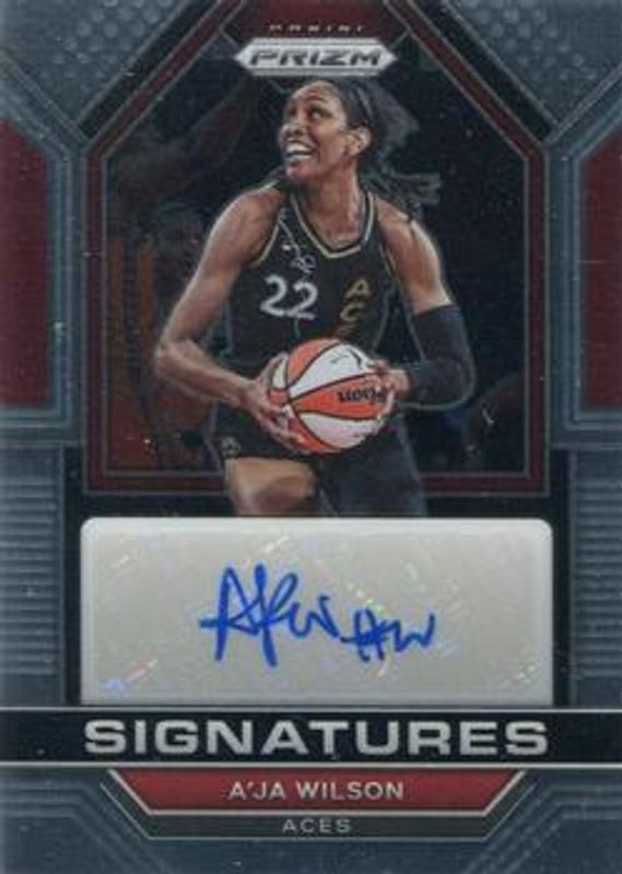 A'ja Wilson 2023 Prizm WNBA #SG-AJW Signatures RAW