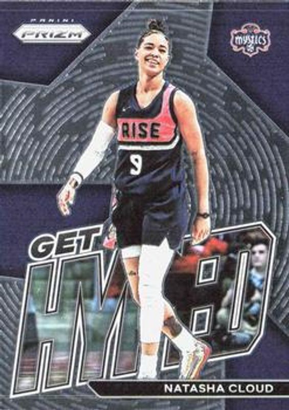 Natasha Cloud 2023 Prizm WNBA #14 Get Hyped RAW