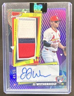 2026 Topps Finest #RPA-JW Finest Rookie Patch Autographs - Purple Refractor /75