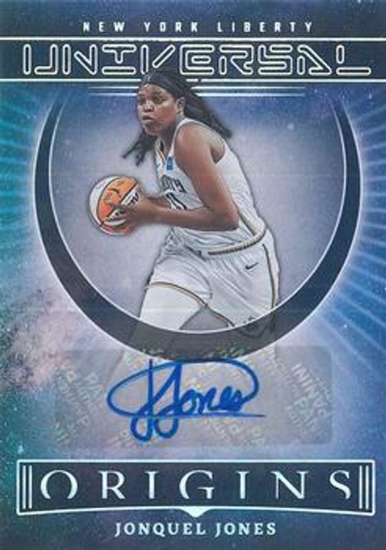 Jonquel Jones 2023 Origins WNBA #UA-JQJ Universal Autographs RAW