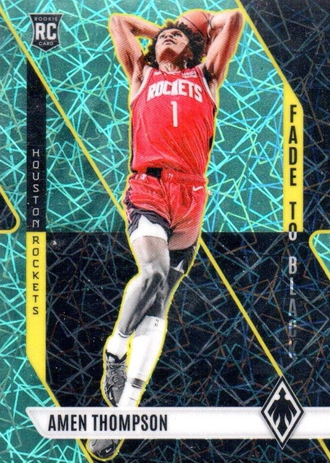 Amen Thompson 2023 Phoenix #21 Fade to Black - Teal Lazer Price