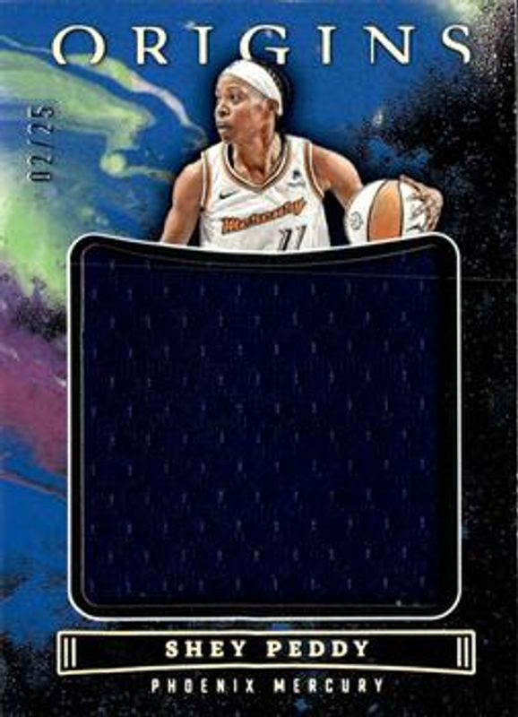 Shey Peddy 2023 Origins WNBA #JJ-SHP Jumbo Jerseys - Blue /15 RAW