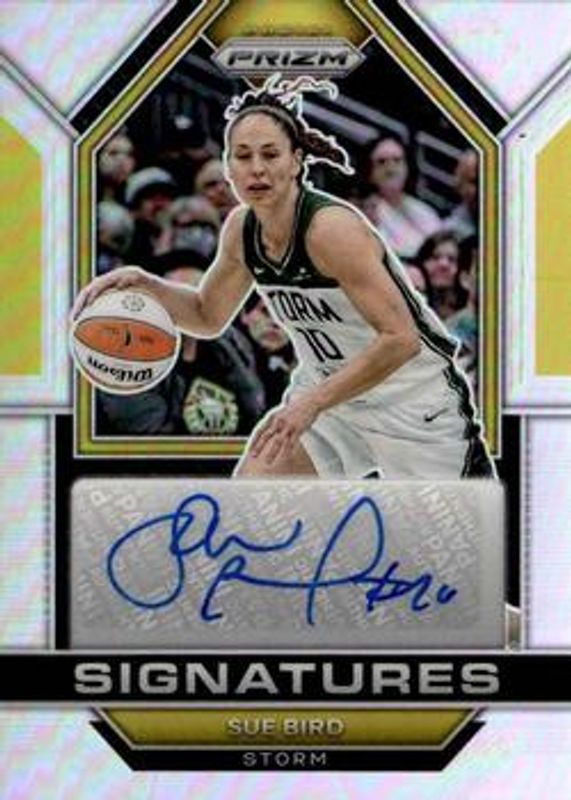 Sue Bird 2023 Prizm WNBA #SG-SBD Signatures - Silver RAW