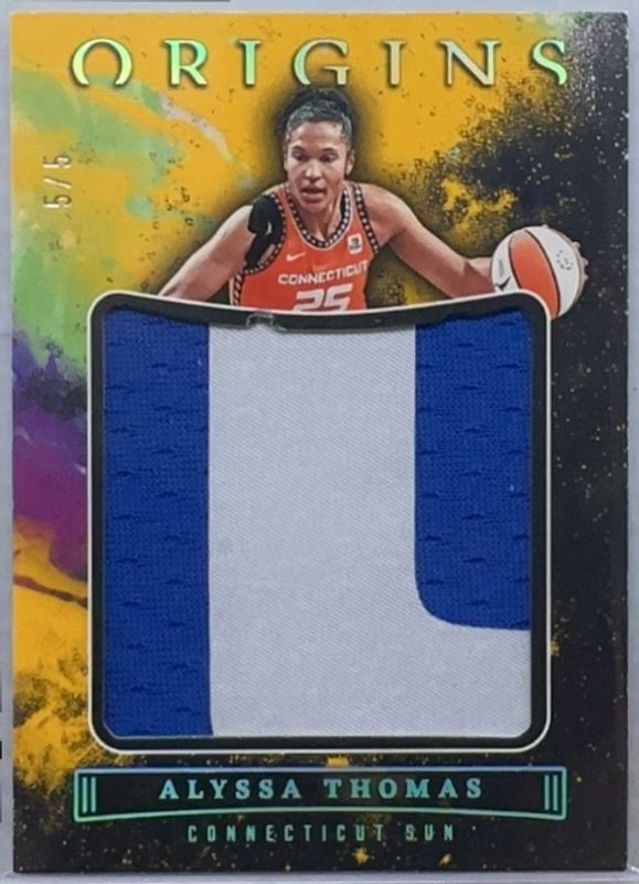 Alyssa Thomas 2023 Origins WNBA #JJ-ATH Jumbo Jerseys - Gold /10 RAW