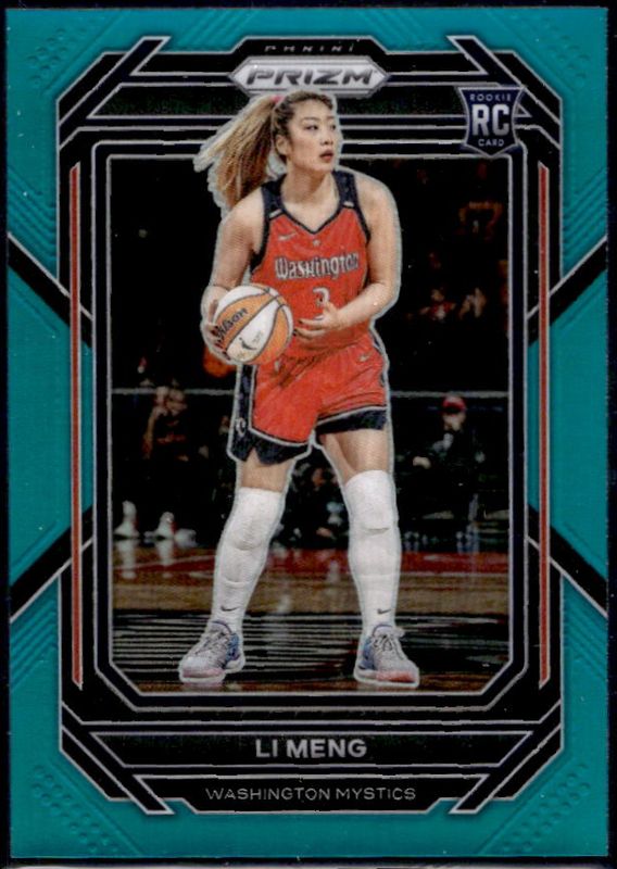 Li Meng 2023 Prizm WNBA #132 Teal /49 Rookie RAW