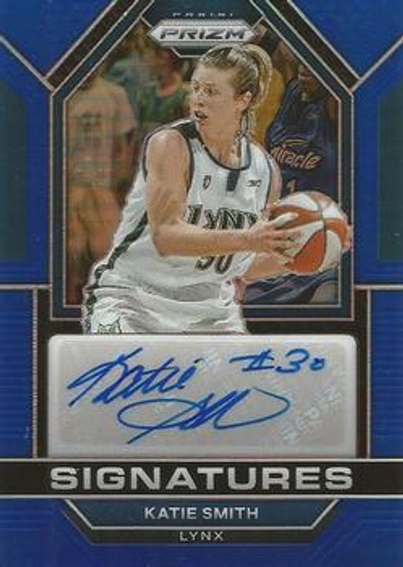 Katie Smith 2023 Prizm WNBA #SG-KSM Signatures - Blue /49 RAW