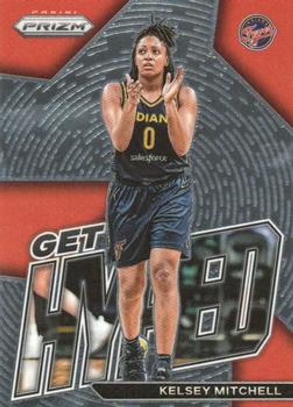 Kelsey Mitchell 2023 Prizm WNBA #10 Get Hyped RAW