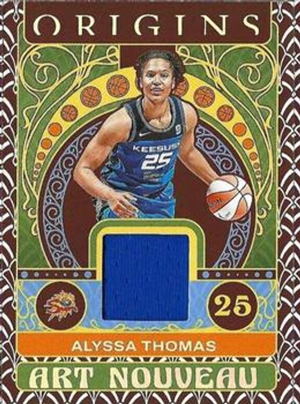 Alyssa Thomas 2023 Origins WNBA #AN-ALT Art Nouveau Memorabilia RAW