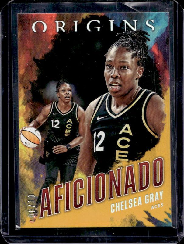 Chelsea Gray 2023 Origins WNBA #15 Aficionado - Gold /10 RAW