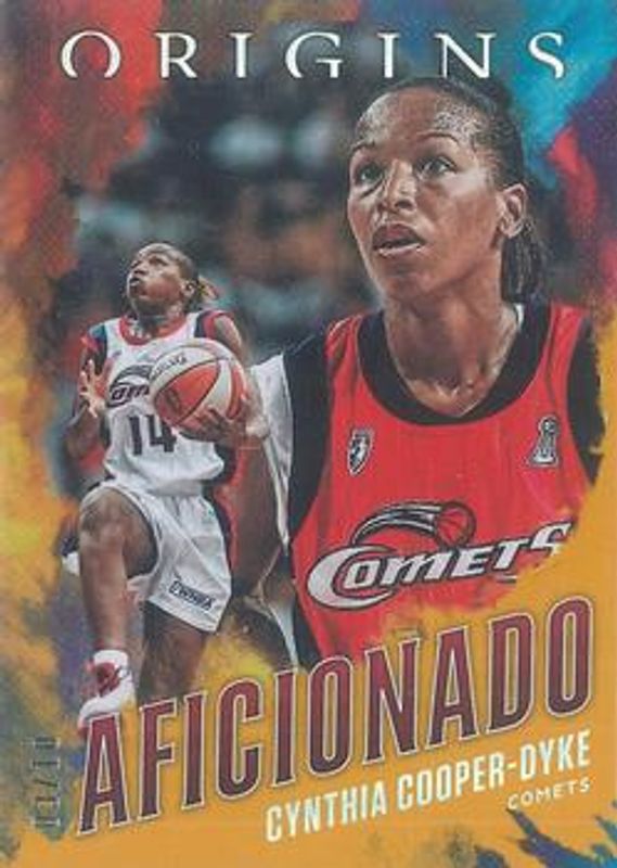 Cynthia Cooper-Dyke 2023 Origins WNBA #7 Aficionado - Gold /10 RAW