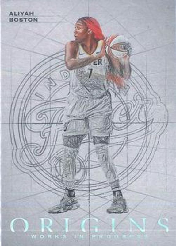 Aliyah Boston 2023 Origins WNBA #1 Works in Progress Rookie RAW