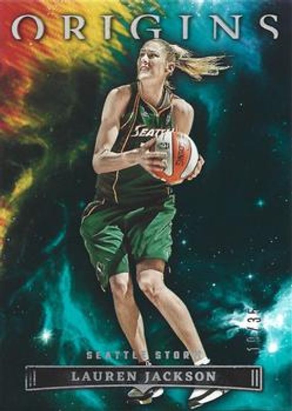 Lauren Jackson 2023 Origins WNBA #81 Teal /35 RAW