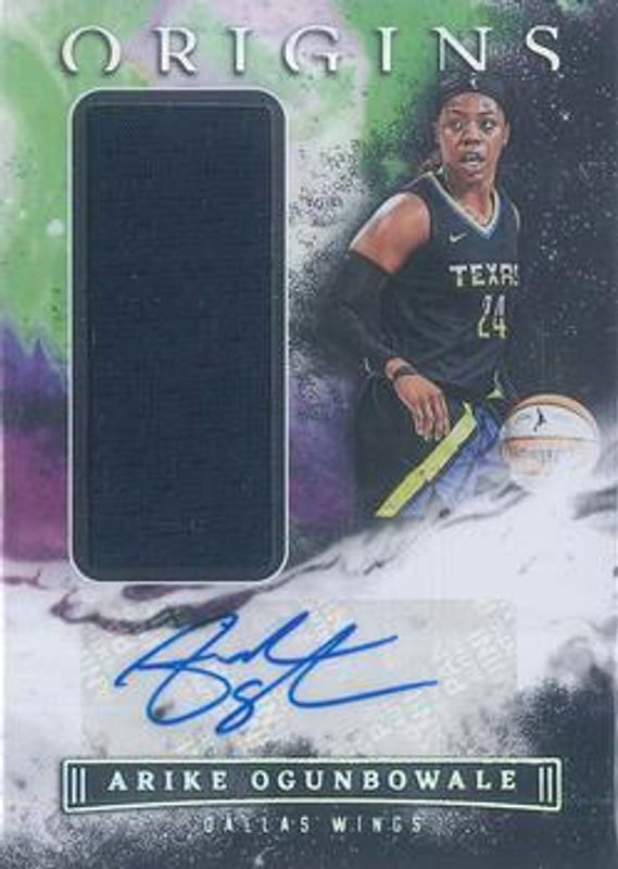 Arike Ogunbowale 2023 Origins WNBA #JA-ARK Jersey Autographs RAW