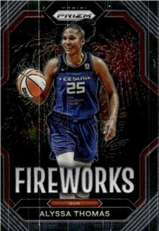 Alyssa Thomas 2023 Prizm WNBA #11 Fireworks RAW