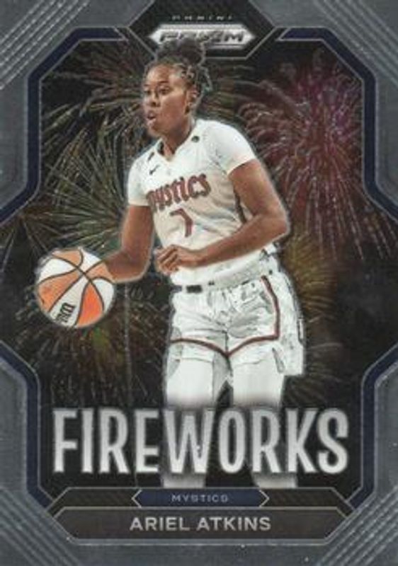 Ariel Atkins 2023 Prizm WNBA #13 Fireworks RAW