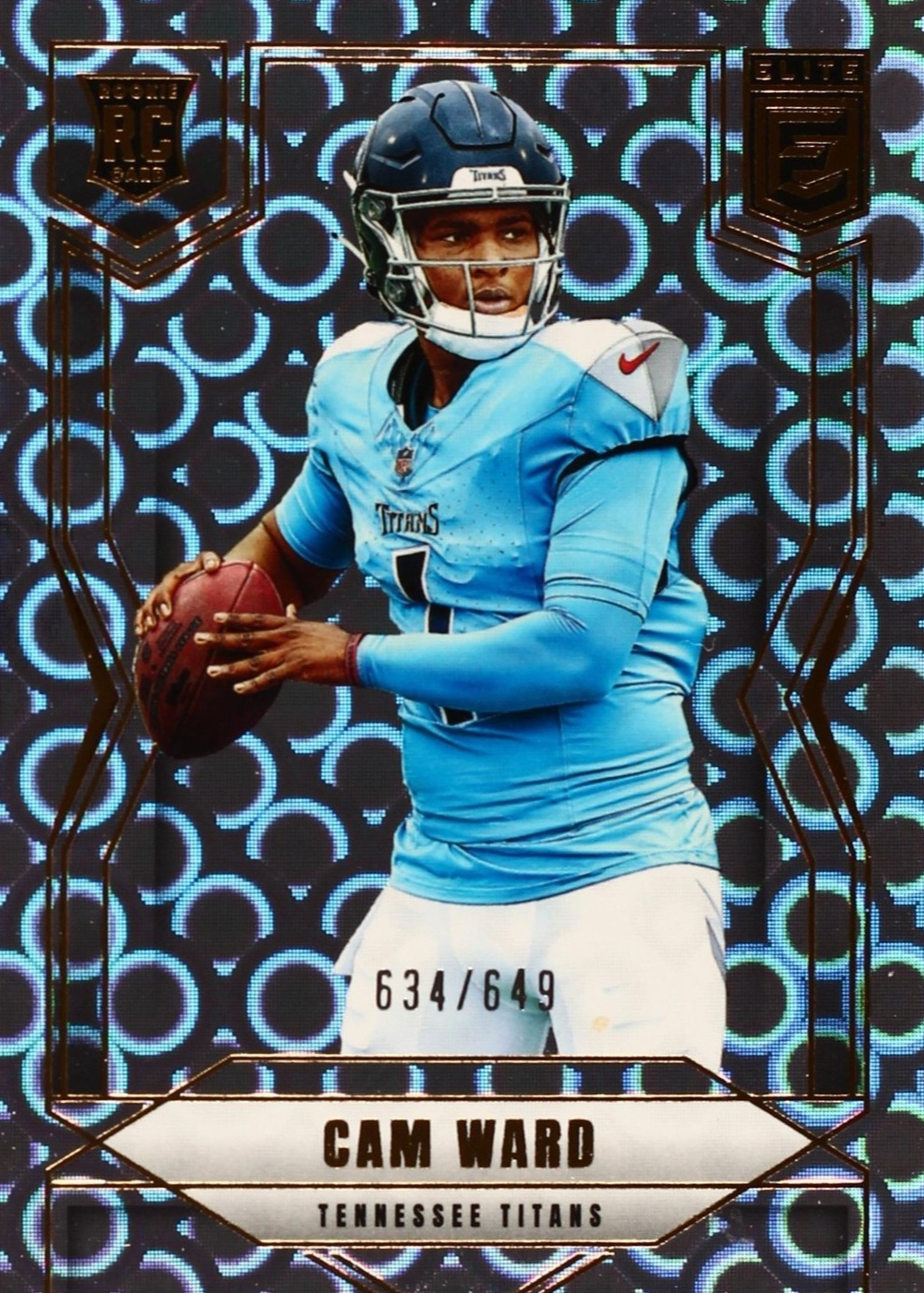 Cam Ward 2025 Elite #101 Lavender Pyramids /649 Price Guide