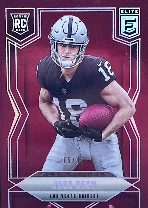 Jack Bech 2025 Elite #177 Aspirations (/82) Rookie RAW