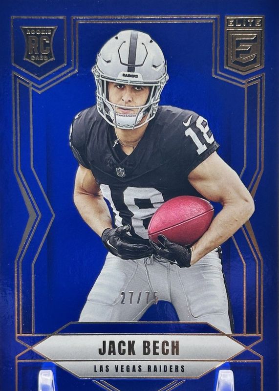 Jack Bech 2025 Elite #177 Blue /75 Rookie RAW