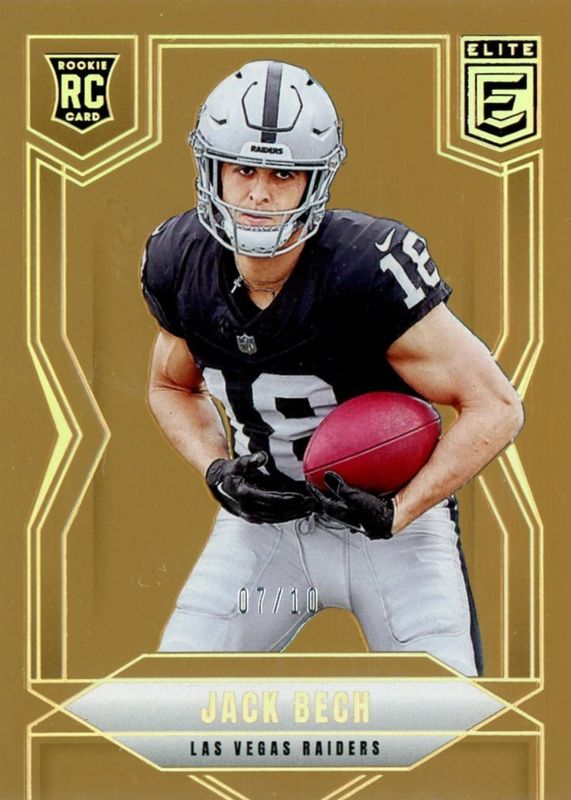 Jack Bech 2025 Elite #177 Gold /10 Rookie RAW