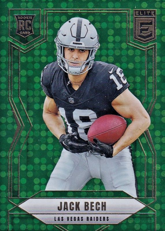 Jack Bech 2025 Elite #177 Green Disco Rookie RAW
