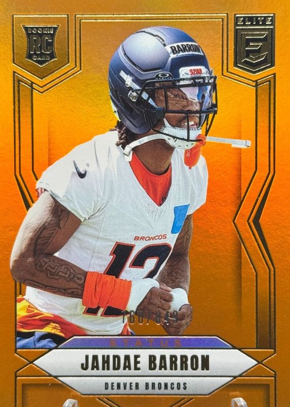 2025 Elite #168 Status Metallic Orange /849