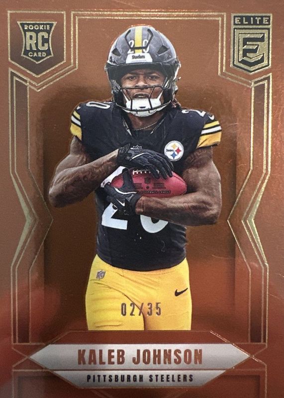 Kaleb Johnson 2025 Elite #127 Bronze /35 Rookie RAW