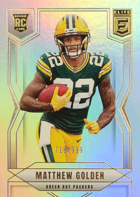 Matthew Golden 2025 Elite #144 Base Rookie /999 RAW
