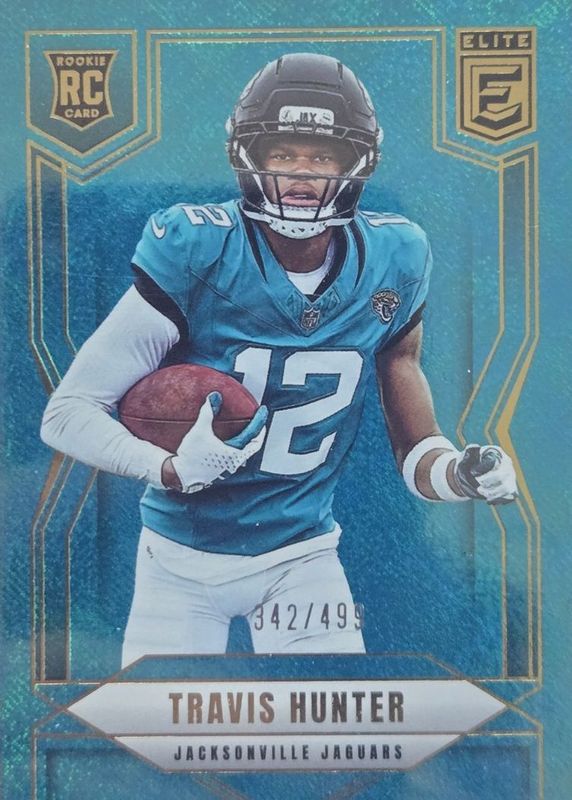 Travis Hunter 2025 Elite #114 Team Matrix /499 Rookie RAW