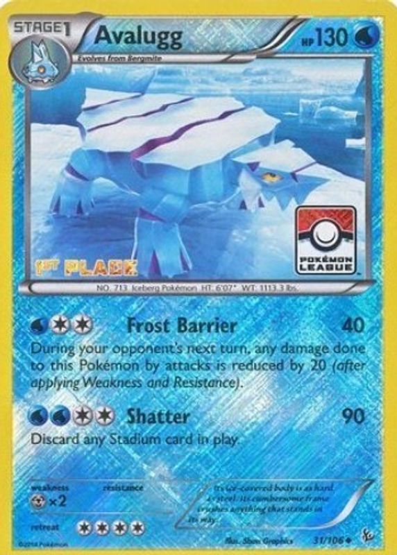 2014 XY: Flashfire #031/106 Promo (League Play - 1st Place)