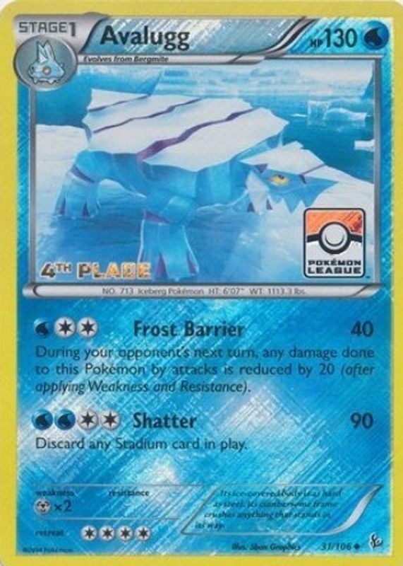 2014 XY: Flashfire #031/106 Promo (League Play - 4th Place)
