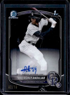 2025 Bowman Sapphire Edition #CPS-AA Chrome Prospect Autographs - Black Refractor /10
