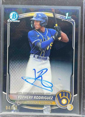 2025 Bowman Sapphire Edition #CPS-YR Chrome Prospect Autographs - Black Refractor /10