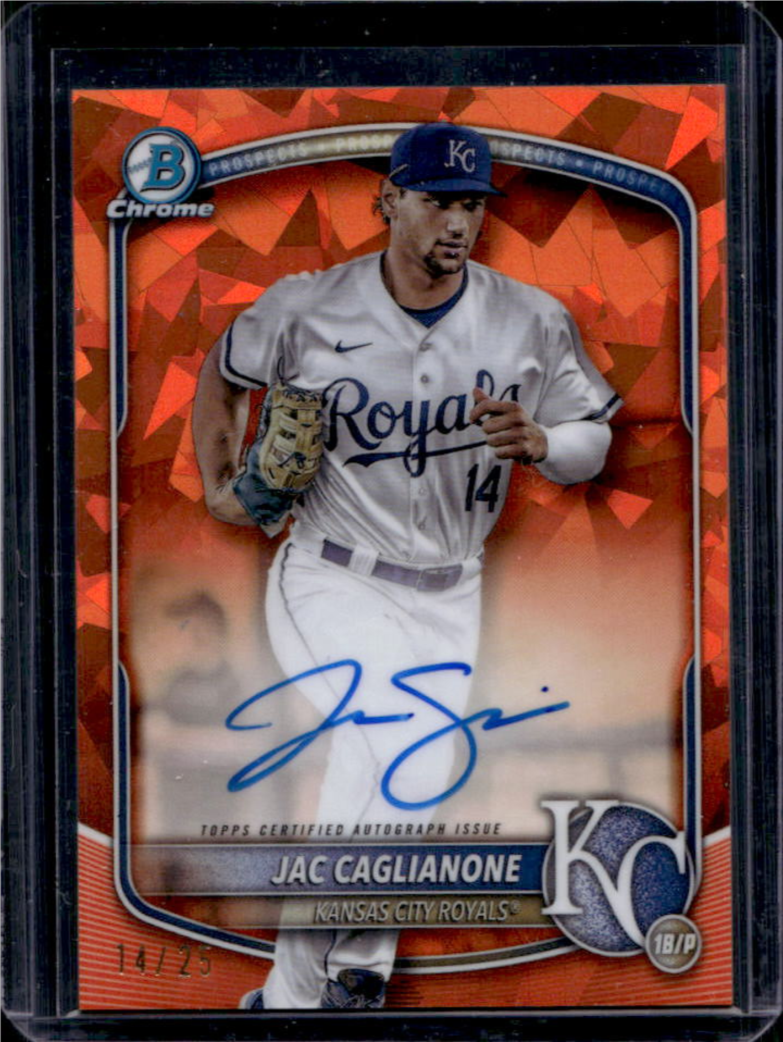 Jac Caglianone 2025 Bowman Sapphire Edition #CPS-JCA Chrome