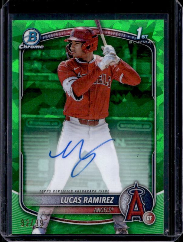 2025 Bowman Sapphire Edition #CPS-LR Chrome Prospect Autographs - Green Refractor /99