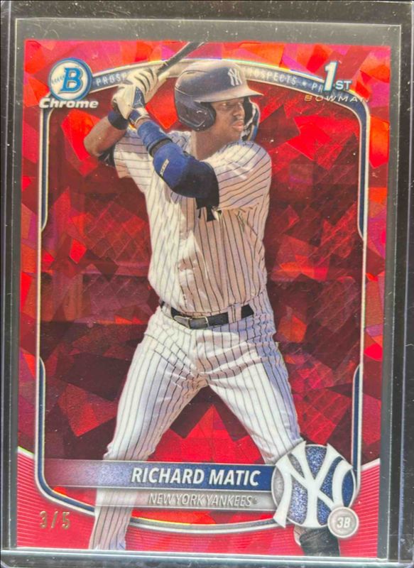2025 Bowman Sapphire Edition #BCP-71 Chrome Prospects - Red Refractor /5